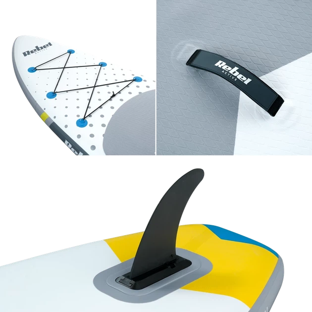Дошка SUP REBEL ACTIVE RBA4500 White - Фото 10 Дошка SUP REBEL ACTIVE RBA4500 White - зображення 10