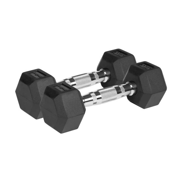 Гантелі REBEL ACTIVE HEX гумовані 2x3 кг (RBA-2325-03) - Фото 1 Гантелі REBEL ACTIVE HEX гумовані 2x3 кг (RBA-2325-03) - зображення 1