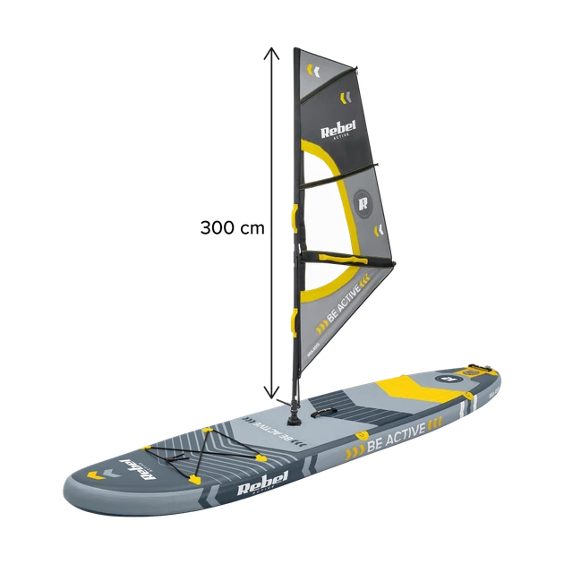 Дошка SUP REBEL ACTIVE Windsurfing помпована 305x76x15 см, набір (RBA-4513) - зображення 4