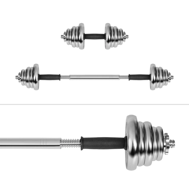 Гантели REBEL ACTIVE хромированные регулируемые 20 кг (RBA-2326-20) - изображение 4