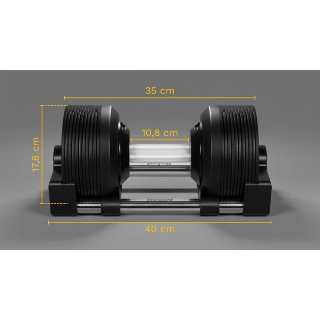 Гантель регульована REBEL ACTIVE 24 кг крок 1 кг (RBA-2331-24) - Фото 9 Гантель регульована REBEL ACTIVE 24 кг крок 1 кг (RBA-2331-24) - зображення 9