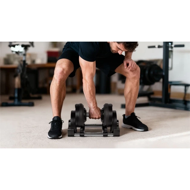 Гантель регульована REBEL ACTIVE 24 кг крок 1 кг (RBA-2331-24) - Фото 10 Гантель регульована REBEL ACTIVE 24 кг крок 1 кг (RBA-2331-24) - зображення 10