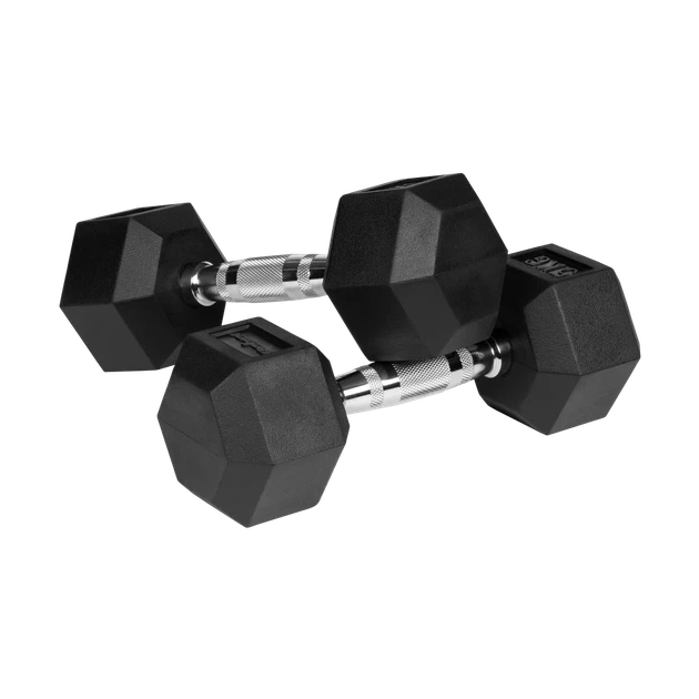 Гантелі REBEL ACTIVE HEX гумовані 2x5 кг (RBA-2325-05) - Фото 2 Гантелі REBEL ACTIVE HEX гумовані 2x5 кг (RBA-2325-05) - зображення 2