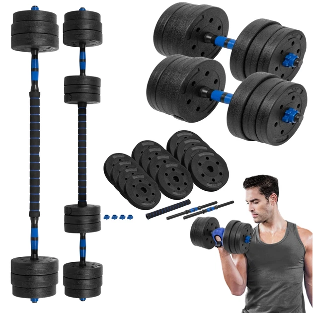 Гантель битумная регулируемая со связкой 2x10 кг REBEL ACTIVE (RBA-2300) - Фото 7 Гантель битумная регулируемая со связкой 2x10 кг REBEL ACTIVE (RBA-2300) - изображение 7