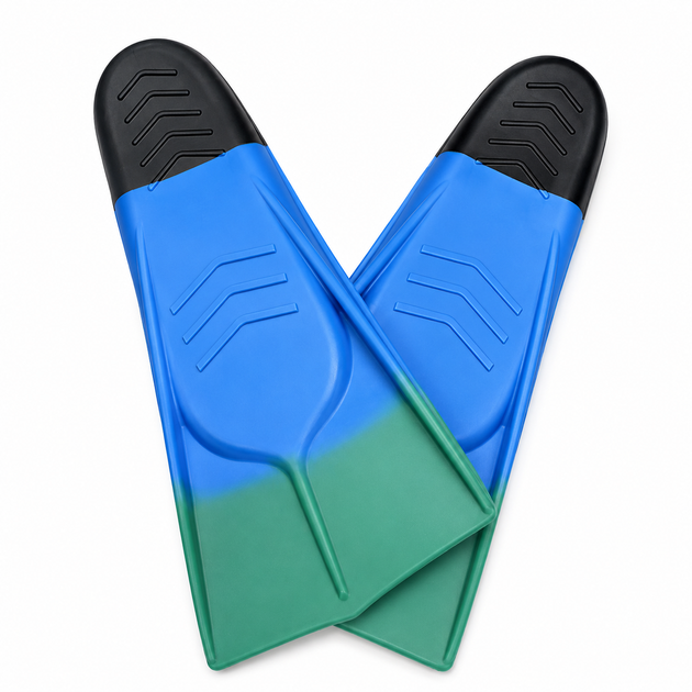 Короткие ласты для бассейна Conquest AquaSprint L (41-43) сине-зеленые BF10 - Фото 3 Короткие ласты для бассейна Conquest AquaSprint L (41-43) сине-зеленые BF10 - изображение 3