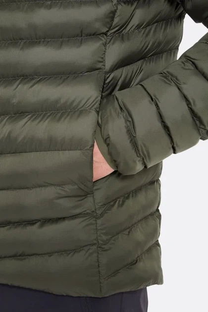 Зимова чоловіча куртка Rab Cirrus Alpine Jacket, Beluga (S) - зображення 4