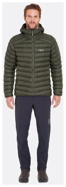 Зимова чоловіча куртка Rab Cirrus Alpine Jacket, Beluga (S) - зображення 9