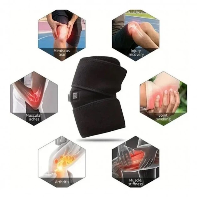 Бандаж для коленного сустава с подогревом Knee heating pad USB - Фото 3 Бандаж для коленного сустава с подогревом Knee heating pad USB - изображение 3