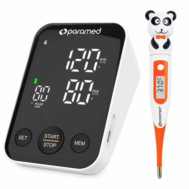 Автоматичний тонометр Paramed Flagman + термометр Paramed Panda - зображення 7