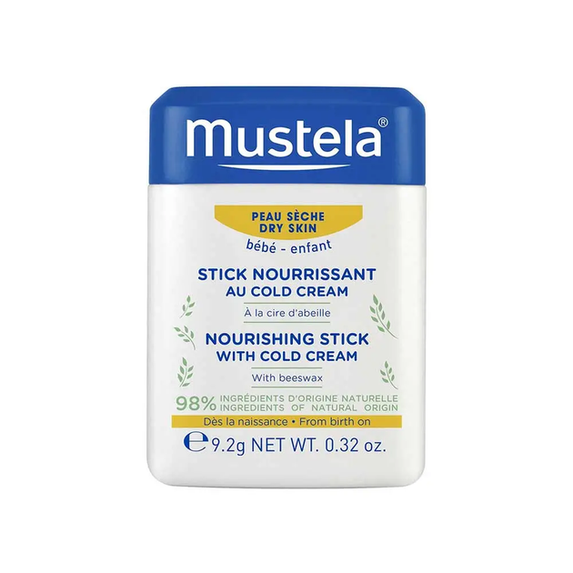 Бальзам-стик MUSTELA Hydra-Stick Cold Cream 9,2 г для сухой кожи, увлажняющий уход с маслом ши и авокадо - изображение 6