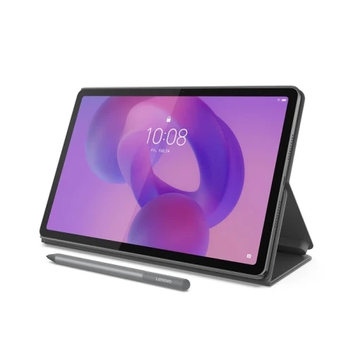 Планшет 11" Lenovo Idea Tab, Luna Grey, 2560x1600 (IPS, 90 Гц), MediaTek Dimensity 6300 (8 ядер), Mali-G57 MC2, 4Gb LPDDR4x, 128Gb, microSD, 8Mp + 5Mp, 4x1 Вт, WiFi 5, Bluetooth 5.2, 1xType-C, 7040 mAh, Android 15, Lenovo Tab Pen, чохол (ZAFR0375UA) - изображение 3