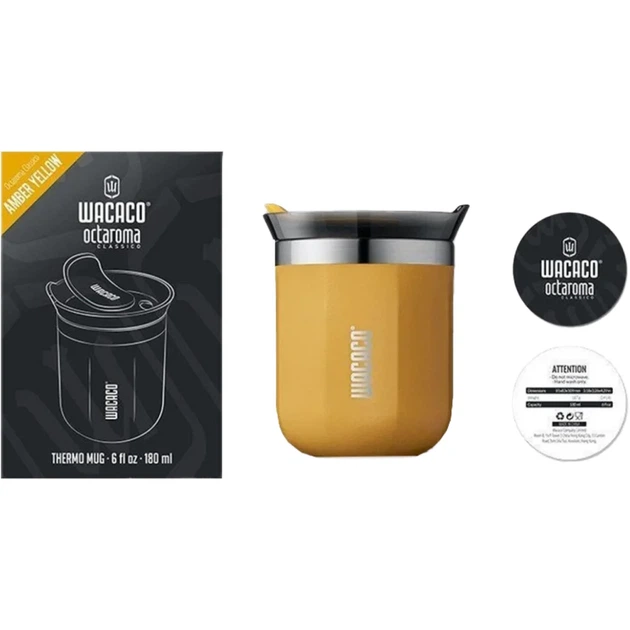 Термокружка Wacaco Octaroma Classico 180мл Yellow - зображення 3