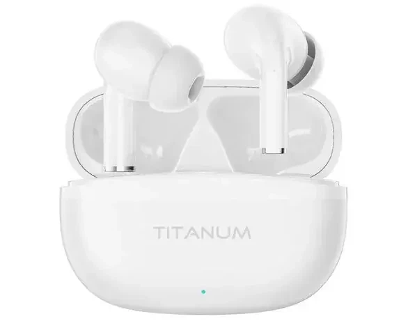 Bluetooth навушники TITANUM TW373 TWS, AirDots White - Фото 5 Bluetooth навушники TITANUM TW373 TWS, AirDots White - изображение 5
