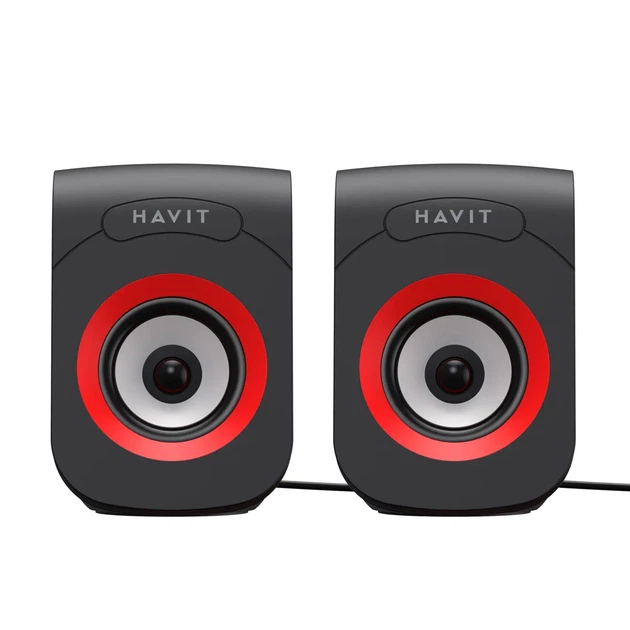 Акустичні колонки HAVIT HV-SK599 USB Black/Red - Фото 2 Акустичні колонки HAVIT HV-SK599 USB Black/Red - изображение 2