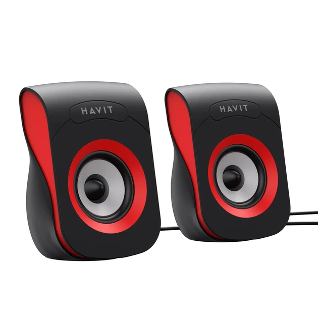 Акустичні колонки HAVIT HV-SK599 USB Black/Red - Фото 3 Акустичні колонки HAVIT HV-SK599 USB Black/Red - изображение 3