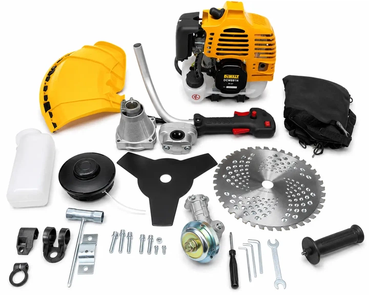 Бензокоса DeWalt DCM881N 5,4 кВт мотокоса бензинова 7,3 к с тример 52 см³ 11500 об хв з прямою штангою 28 мм ножем ліскою фрезою для трави бур'янів чагарників саду ділянки - зображення 8