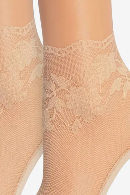 Шкарпетки MARILYN Мереживні капронові бежевий ONE SIZE (E21-XS-BEZHEVYI) - изображение 2