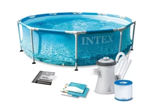 Семейный каркасный бассейн Intex Metal Frame (305×76 см) с фильтр-насосом - изображение 6