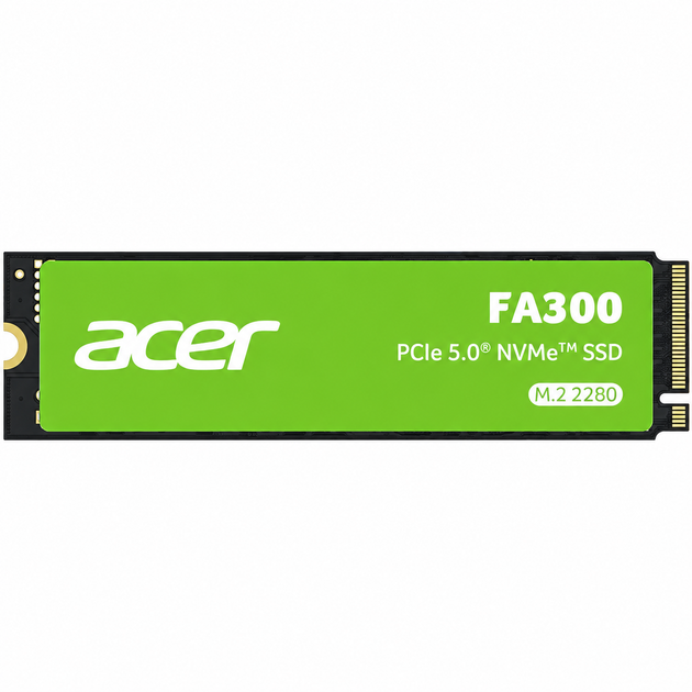 Накопитель SSD Acer FA300 1 ТБ M.2 2280 PCIe для ноутбука и ПК (BL.9BWWA.167) - Фото 4 Накопитель SSD Acer FA300 1 ТБ M.2 2280 PCIe для ноутбука и ПК (BL.9BWWA.167) - изображение 4