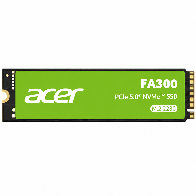 Накопитель SSD Acer FA300 1 ТБ M.2 2280 PCIe для ноутбука и ПК (BL.9BWWA.167) - Фото 5 Накопитель SSD Acer FA300 1 ТБ M.2 2280 PCIe для ноутбука и ПК (BL.9BWWA.167) - изображение 5