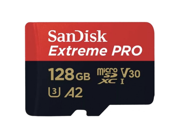 Карта пам'яті micro SD SanDisk 128gb extreme Pro A2 10 клас швидкісна microsd U3 для екшен камер sdxc Сд карта 128 гб - зображення 5