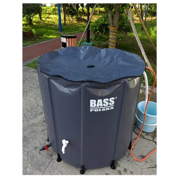 Складана ємність для дощової води Bass Polska BH 79990 1000 л з краном, сіра (BH 79990) - Фото 1 Складана ємність для дощової води Bass Polska BH 79990 1000 л з краном, сіра (BH 79990) - зображення 1