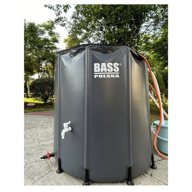 Складана ємність для дощової води Bass Polska BH 79990 1000 л з краном, сіра (BH 79990) - Фото 5 Складана ємність для дощової води Bass Polska BH 79990 1000 л з краном, сіра (BH 79990) - зображення 5