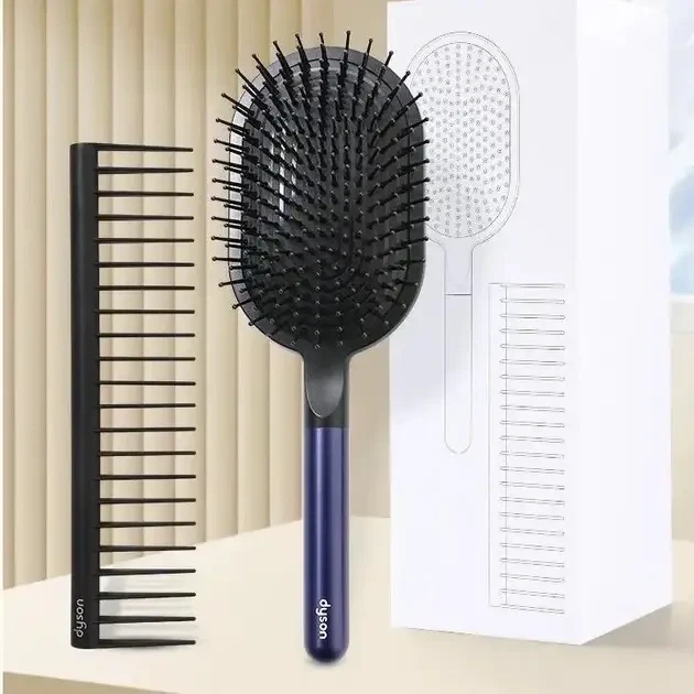 Набір щіток і гребінців DYS Designed Paddle Brush and Detangling Comb Prussian Blue Black (B-98) - Фото 5 Набір щіток і гребінців DYS Designed Paddle Brush and Detangling Comb Prussian Blue Black (B-98) - изображение 5