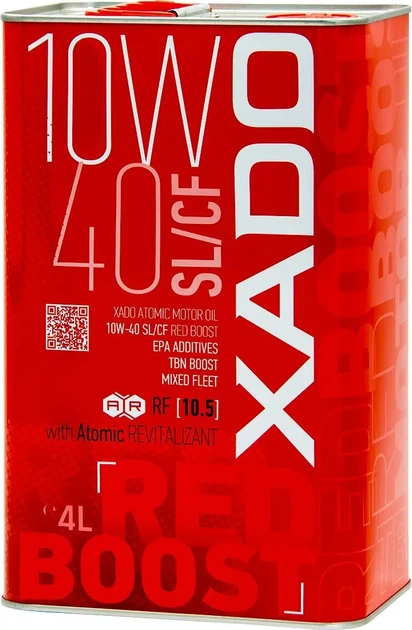 Олива моторна XADO Atomic Oil 10W-40 SL/CF Red Boost 4 л - зображення 2