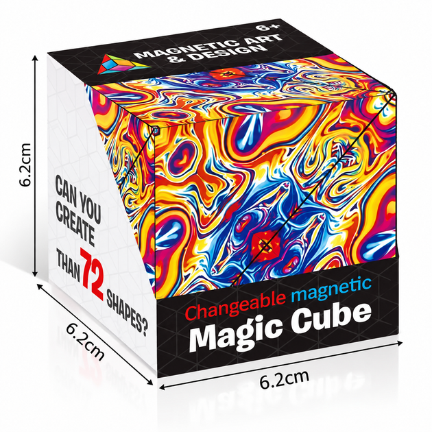 Головоломка 3D магнітний кубик-трансформер Magic Cube 72 форми - зображення 6