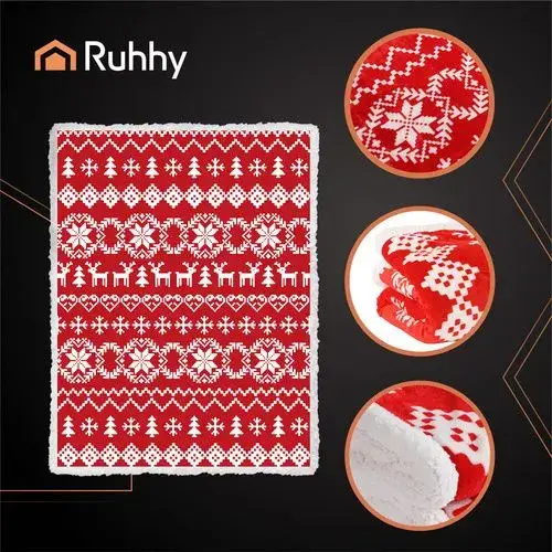 Святковий плед розміром 1.3x1.7 м, Ruhhy 26611 - зображення 4