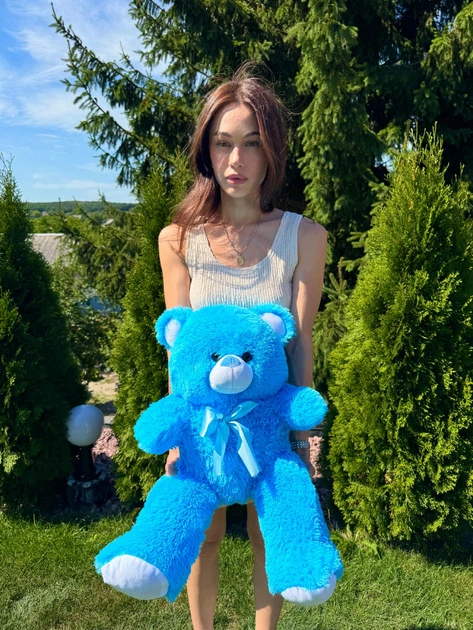 Большая мягкая игрушка BigMishki плюшевый мишка Томми 65 см Голубой - Фото 5 Большая мягкая игрушка BigMishki плюшевый мишка Томми 65 см Голубой - изображение 5