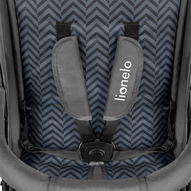 Прогулочная коляска Lionelo ELIA Graphite со стальной рамой, регулируемой спинкой и амортизацией - изображение 8