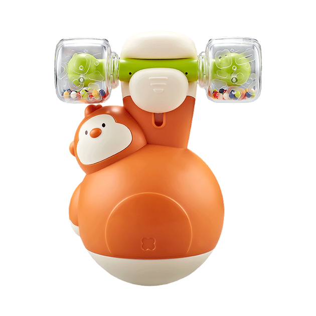 Игрушка-неваляшка Wild Knight Roly-Poly 2-в-1: игрушка для тренировки и успокоения малышей от 3 до 12 месяцев, поднимающая голову. - изображение 4