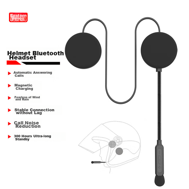 Bluetooth-гарнітура для мотоциклетного шолома Dongfangxia DFX001, повнолицьова та напівлицьова, для електровелосипедів, доставки їжі, їзди верхи, вбудована інтегрована система - зображення 4