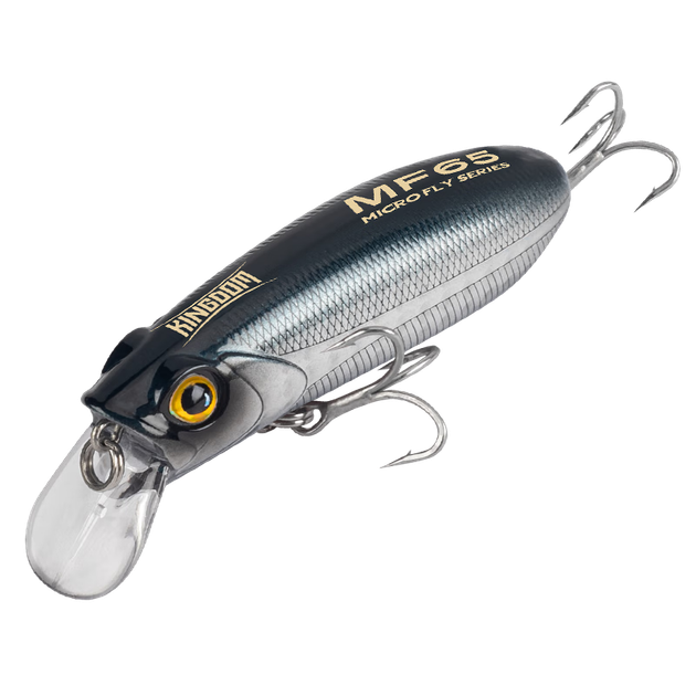 Guowangliya Lure Micro-Fly Scale Series, Minnow Sinking Slowking Floating Lure, Long Distance Casting for Topmouth Culter And Bass, Black Pit - зображення 4