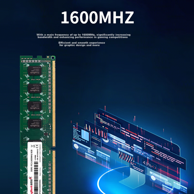 Оперативна пам'ять KingBank DDR3-1600 8192MB PC3-12800 - зображення 3
