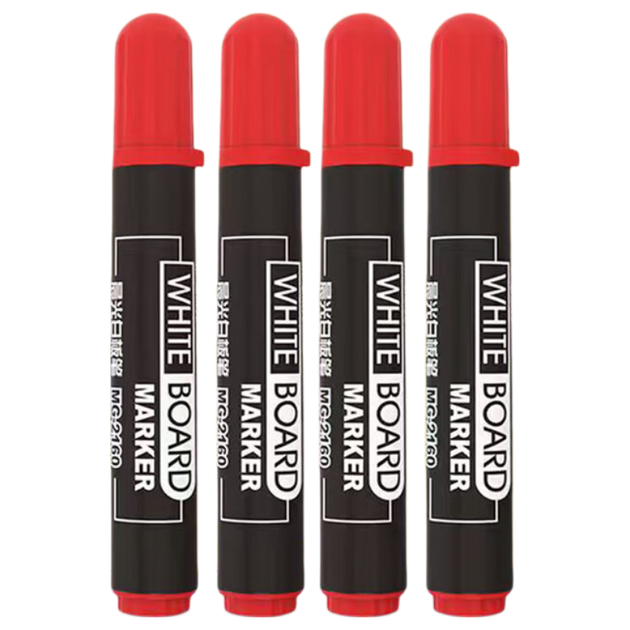 Маркери для білої дошки M&G Erasable Whiteboard Markers, ручки для офісних зустрічей з одним наконечником, прості для використання, маркери великої ємності, червоні, 12 шт./коробка, MG2160 - Фото 4 Маркери для білої дошки M&G Erasable Whiteboard Markers, ручки для офісних зустрічей з одним наконечником, прості для використання, маркери великої ємності, червоні, 12 шт./коробка, MG2160 - зображення 4
