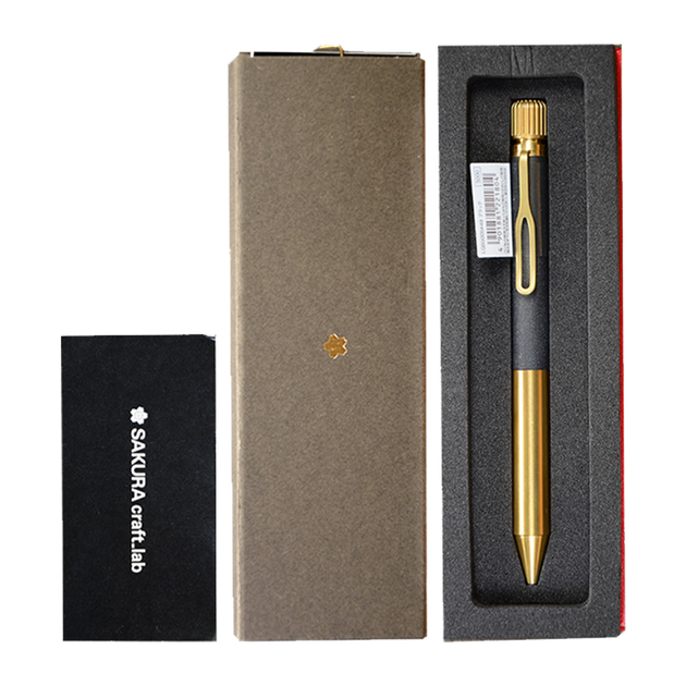 Шариковая ручка SAKURA Signature Pen Business в подарочной коробке, в японском стиле, винтажная латунная ручка Craft_Lab 001, импортная высококачественная ручка с металлическим стержнем. - Фото 4 Шариковая ручка SAKURA Signature Pen Business в подарочной коробке, в японском стиле, винтажная латунная ручка Craft_Lab 001, импортная высококачественная ручка с металлическим стержнем. - изображение 4