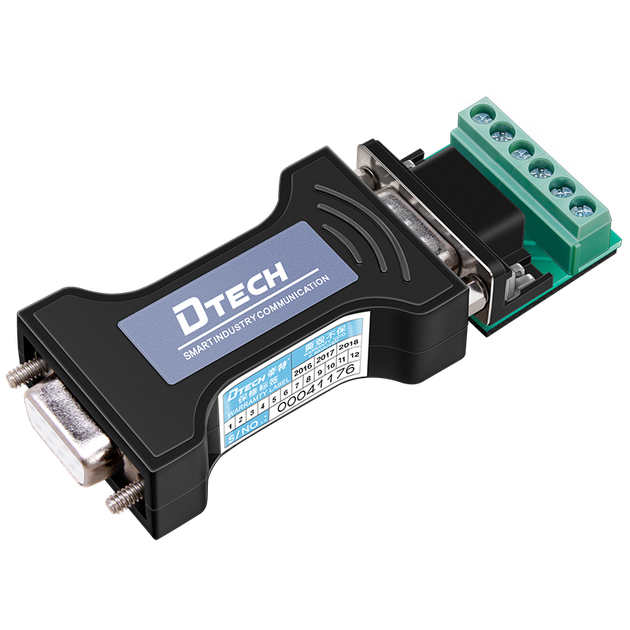 Пасивний перетворювач DTECH RS232 на RS485/RS422, промисловий клас, послідовний двонаправлений перетворювач, протокол передачі зв'язку, захист від блискавки та перенапруги, конвертер DT-9003 - зображення 4