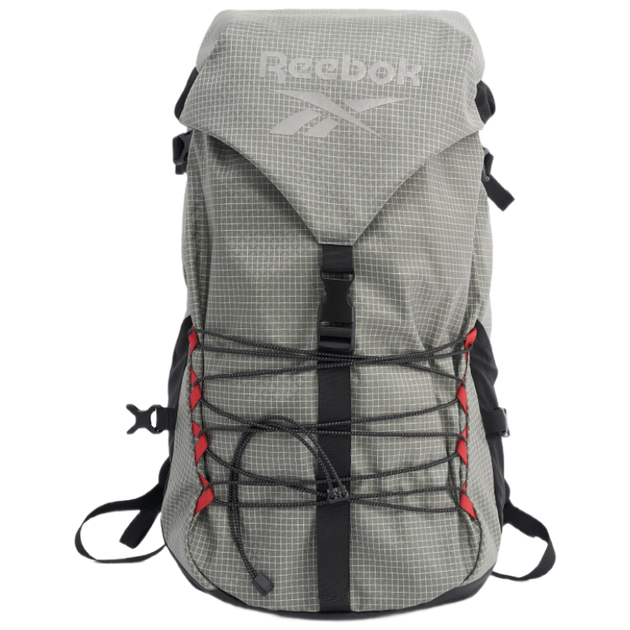 Легкий багатофункціональний спортивний рюкзак Reebok, водонепроникний та зносостійкий туристичний рюкзак, сіро-зелений, надзвичайно великий розмір - зображення 4