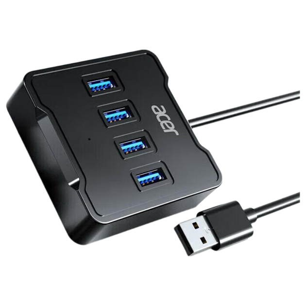 Концентратор Acer USB 3.0, 4-портова розширювальна док-станція, розгалужувач-концентратор, конвертер-подовжувач, один порт з портом живлення, для ноутбуків і настільних комп'ютерів, розширення на кілька портів, 1,5 метра - Фото 4 Концентратор Acer USB 3.0, 4-портова розширювальна док-станція, розгалужувач-концентратор, конвертер-подовжувач, один порт з портом живлення, для ноутбуків і настільних комп'ютерів, розширення на кілька портів, 1,5 метра - зображення 4