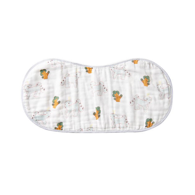 Детское полотенце Babycare, салфетка для отрыжки, марлевая накладка на плечи, слюнявчик, машинная стирка, водонепроницаемый, дышащий, цвет Si Xun Bean Green, 57*26 см - изображение 4