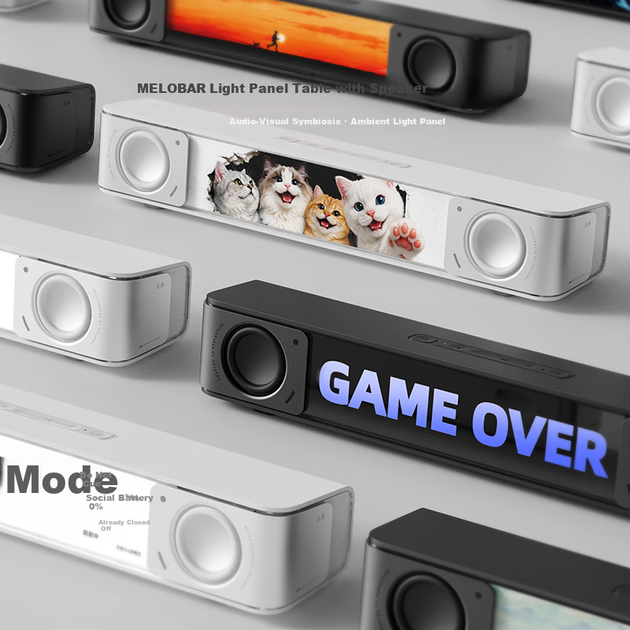 Edifier Melo Bar LED Sign Soundbar Mood Lighting Desktop Bluetooth Speaker Home PC Gaming Wired Long Bar Speaker Gift 520 - Misty White - изображение 4