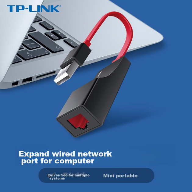 Адаптер TP-LINK USB — RJ45 Ethernet, преобразователь сетевой карты USB 2.0 100 Мбит/с, совместим с ноутбуками Apple, Huawei, Xiaomi, Plug And Play, не требует установки драйверов. - изображение 4