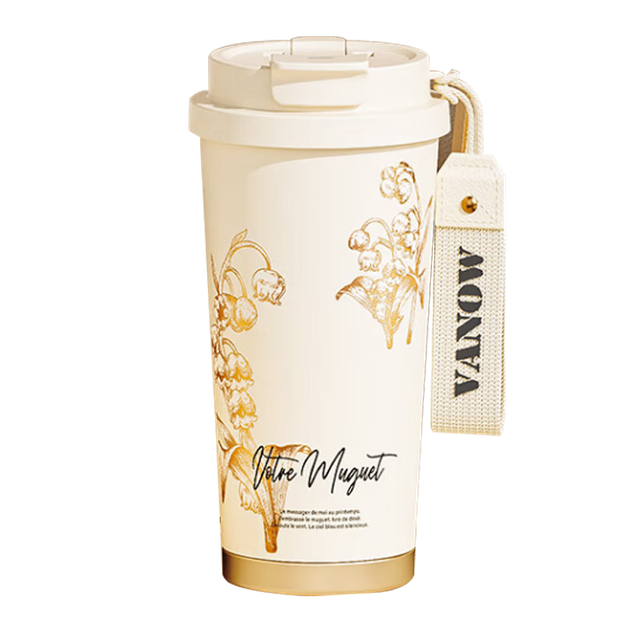 Кружка для кофе Vanow из чистого титана для женщин, стильная термокружка с двумя трубочками для питья, высококачественный подарок на День учителя, бутылка для воды для использования на открытом воздухе. - изображение 4