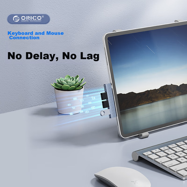 USB-концентратор ORICO, адаптер расширения Type-C, разветвитель-конвертер для подключения напрямую к компьютеру, подходит для ноутбуков MacBook, iPad и смартфонов. - изображение 7