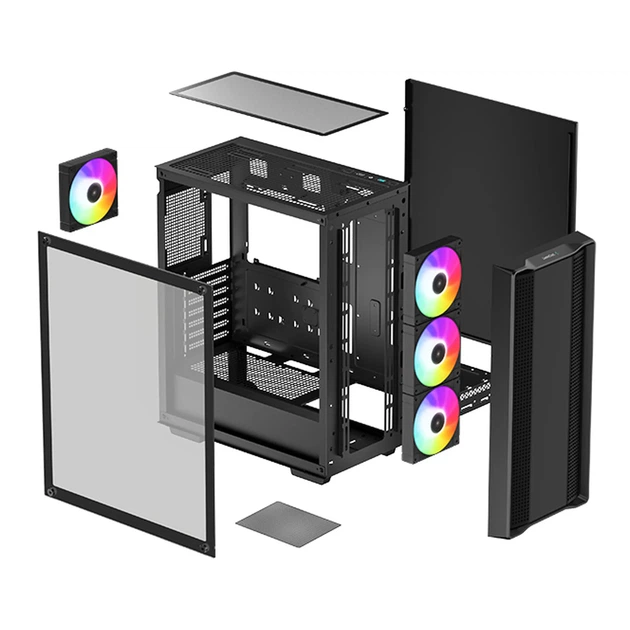 Корпус DeepCool CC560 ARGB V2 Black (R-CC560-BKTAA4-G-2) - изображение 11