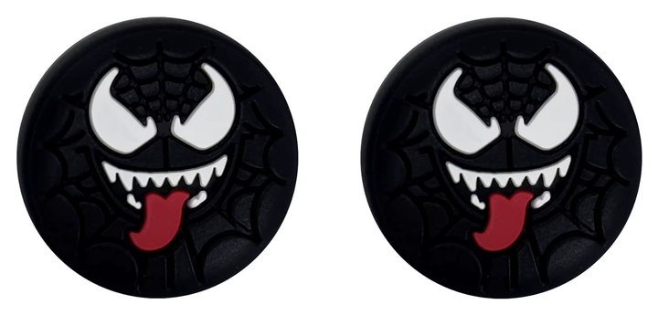 Силиконовые накладки на стики Marvel Venom для Sony DualSense PS5 / DualShock PS4 / Nintendo Switch 2 / Xbox Series | One / Pro Controller Nintendo - Фото 1 Силиконовые накладки на стики Marvel Venom для Sony DualSense PS5 / DualShock PS4 / Nintendo Switch 2 / Xbox Series | One / Pro Controller Nintendo - изображение 1