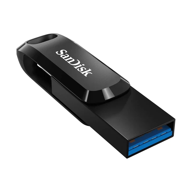 Накопитель SanDisk 128GB USB 3.1 Type-A + Type-C Ultra Dual Drive Go Черный - изображение 8